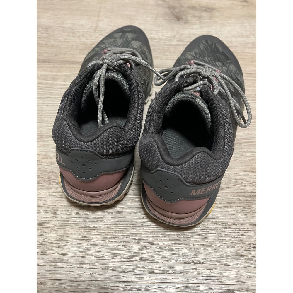 Merrell Antora Womens Trail‎ Running Shoes Grey Mauve Vibram QFORM2 Sneakers - Picture 4 of 13